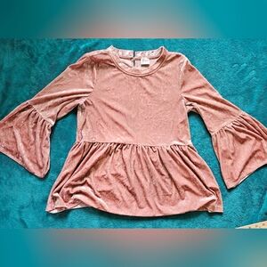 Cupio Blush Velvet Top
